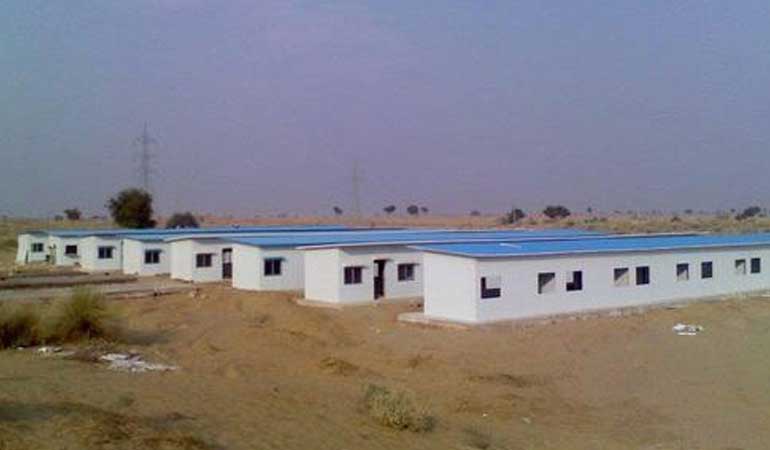 labour hutment in Gurdaspur